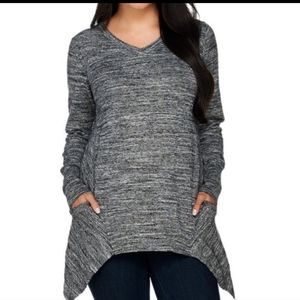 LOGO by Lori Goldstein Cashmere Blend Sweater